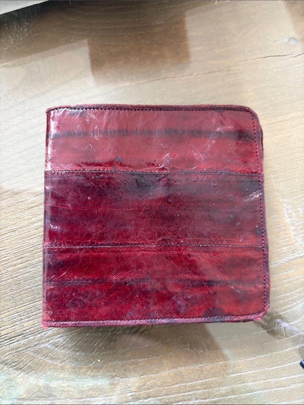 Vintage eel skin wallet